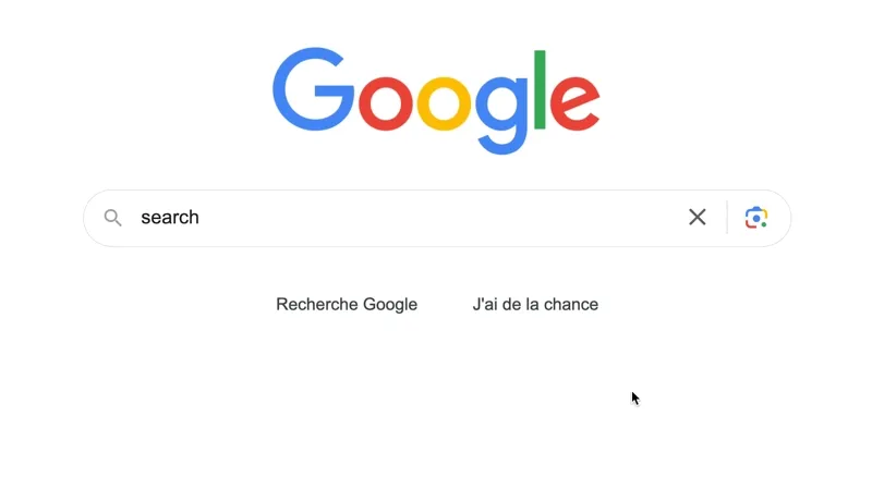 Google search bar suggests results while typing 'search as you type' query